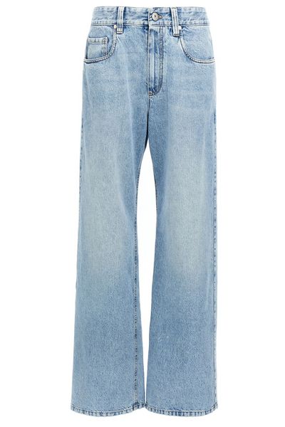 Brunello Cucinelli Authentic Denim Contemporary Loose Trousers