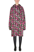 Balenciaga Floral Pattern Hooded Coat