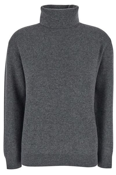 Brunello Cucinelli Turtleneck Ribbed-Knit Jumper