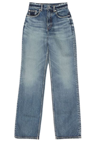 Alaïa Straight Leg Denim Jeans