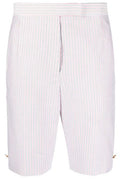 Thom Browne Mid-Rise Striped Bermuda Shorts