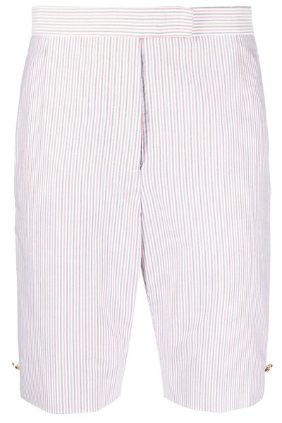 Thom Browne Mid-Rise Striped Bermuda Shorts