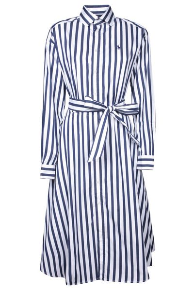 Polo Ralph Lauren Long-Sleeved Striped Shirt Dress