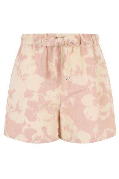 Moncler Floral Drawstring Shorts