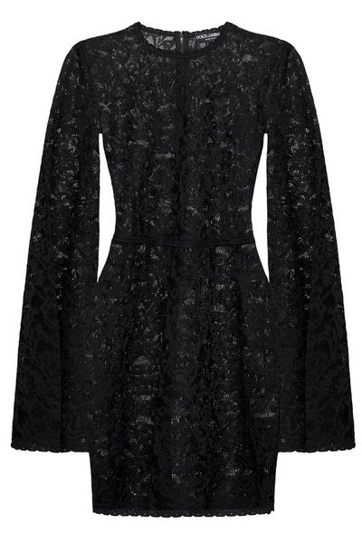 Dolce & Gabbana Long-Sleeved Lace Dress