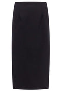 Valentino Grisaille Striaght Hem Midi Skirt