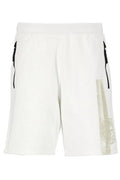 Stone Island Logo Printed Elasticated Waist Shorts