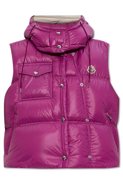 Moncler Pario Logo Patch Hooded Padded Gilet