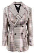 Bottega Veneta Double-Breasted Checked Jacket