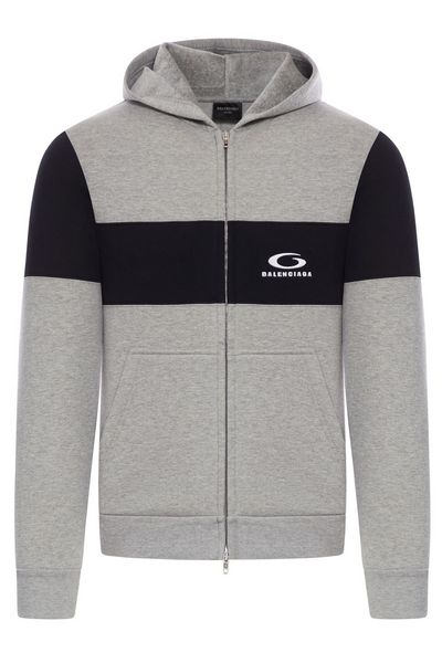 Balenciaga Logo Embroidered Zipped Hoodie