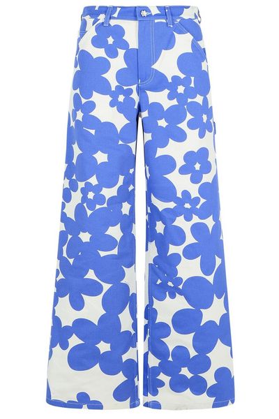 Marni Graphic Printed Wide-Leg Jeans