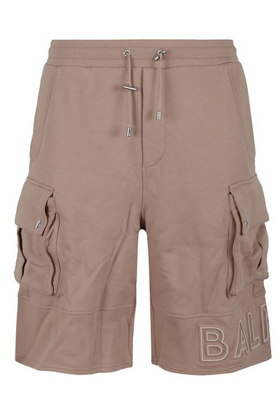 Balmain Logo Detailed Drawstring Cargo Shorts