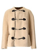 Totême Teddy Shearling Clasp Buttoned Coat