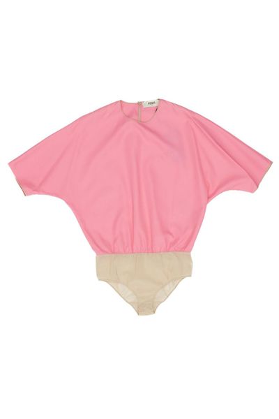 Fendi Short Sleeved Crewneck Bodysuit