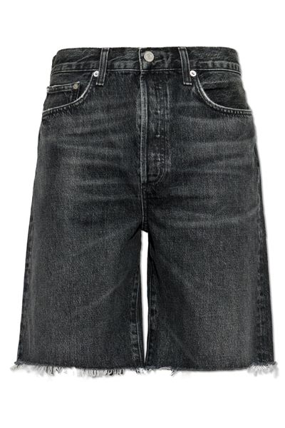 AGOLDE Anson Frayed Denim Shorts