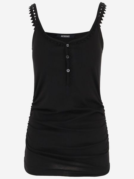 Jacquemus Ruched Trim Tank Top