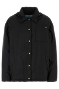 Prada Button-Up Hooded Jacket