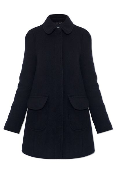 Moschino Collared Long-Sleeve Coat