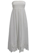 Max Mara Studio Scena Strapless Lace Midi Dress