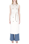 Max Mara Double-Breasted Long Gilet