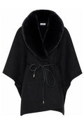 Liu Jo Faux Fur Trim Cape