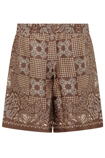 Amiri MA Check Printed Shorts