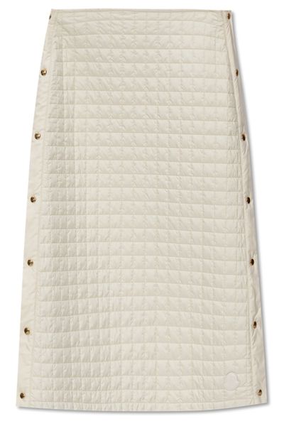 Moncler Square-Quilted Padded Midi Skirt