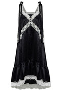 Marc Jacobs Satin Lace Slip Midi Dress