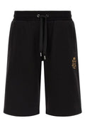 Dolce & Gabbana Logo-Embroidered Drawstring Bermuda Shorts