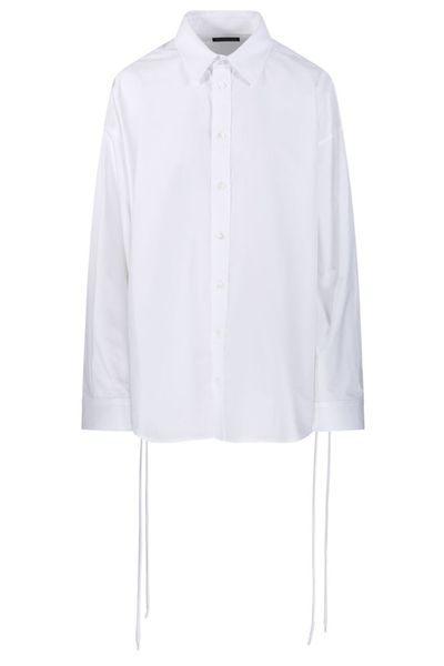 Balenciaga Lace-Up Long-Sleeved Shirt