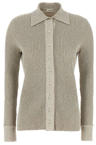 Magda Butrym Marled Collared Jumper