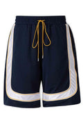 Rhude Drawstring Mesh Piping Shorts
