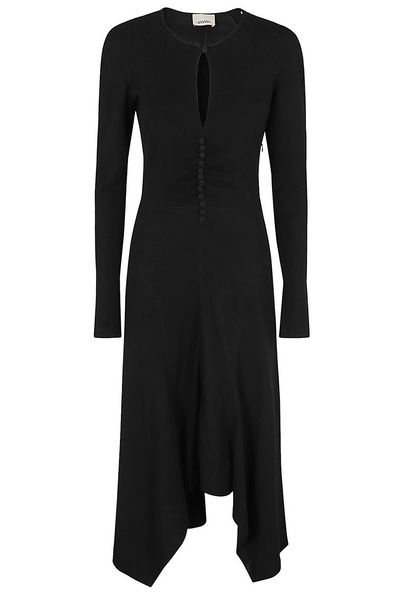 Isabel Marant Asymmetric Long-Sleeve Dress