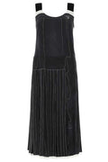 Prada Logo Printed Unlined Midi Dress