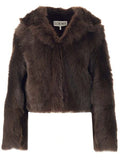 Loewe Hooded Faux Fur Coat