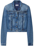Off-White Belt Detailed Button-Up Denim Jacket