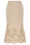 Ermanno Scervino Embroidered Hem Skirt