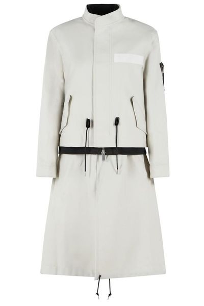 Sacai Long Sleeve Drawstring Coat