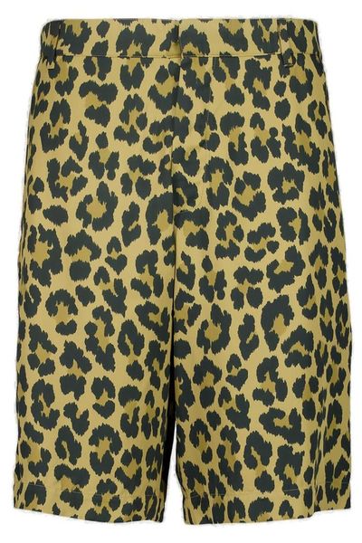 Dior Homme Leopard Printed Bermuda Shorts