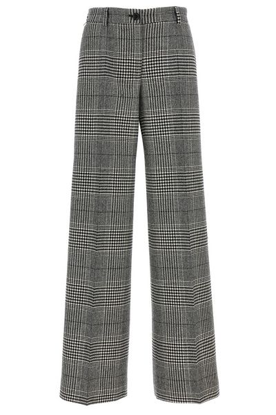 Dolce & Gabbana Plaid Flared Pants