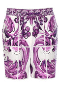 Dolce & Gabbana Majolica Printed Poplin Shorts