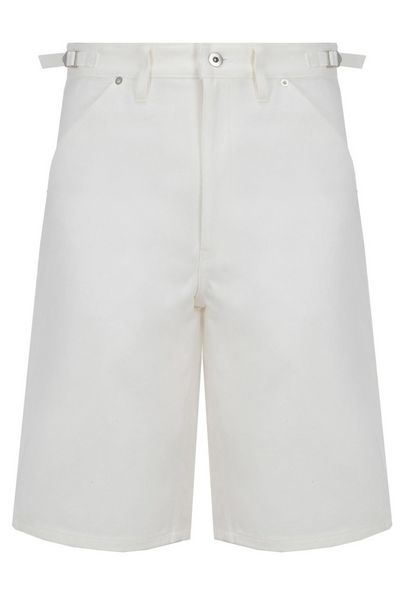 Jil Sander + Logo Embroidered Denim Shorts