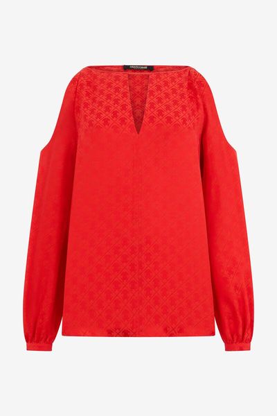 Roberto Cavalli RC Printed Satin Blouse