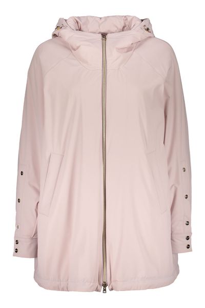Herno Long Sleeved Hooded Zip-Up Coat
