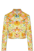 Versace Crinkled Cropped Jacket