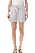 Loulou De Saison Lory Striped Drawstring Shorts