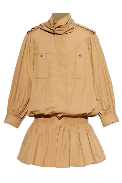 Chloé Detachable Scarf Detail Coat