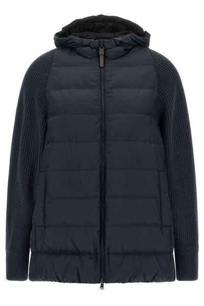 Brunello Cucinelli Shiny Zipped Pull Down Jacket