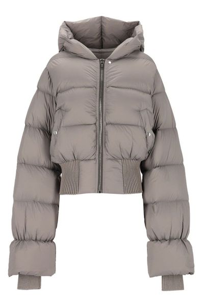 Rick Owens Cropped Puffer Hooded Jacket