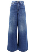 Chloé Logo Patch Wide-Leg Jeans